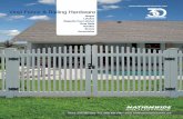Vinyl Fence & Railing Hardware - Nationwide Industries · PDF file Vinyl Fence & Railing Hardware Hinges Latches Magnetic Pool Latches Drop Rods Handles Braces Accessories. About Nationwide