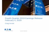 Fourth Quarter 2019 Earnings Release February 4, 2020 › content › dam › eaton › company › ... · businesses, adjusted segment operating margins and tax rate, and full year