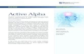 Active Alpha - Brown Advisory...WHITE PAPER ACTIVE ALPHA 3 Introduction One of the major trends in equity investing over the past several decades has been a shift by both individual
