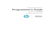 HP Vertica Analytics Platform 6.1.x Programmer's Guide PDF file Programmer's Guide 11 Syntax Conventions 12 HP Vertica Client Libraries 13 Client Driver and Server Version Compatibility