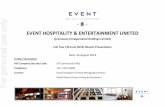 EVENT HOSPITALITY & ENTERTAINMENT LIMITED For personal … · The normalised result before interest and income tax expense was $185,945,000 an increase of $26,971,000 or 17.0% . Net
