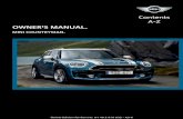 A-Z OWNER'S MANUAL. Contents - MINIUSA · PDF file MINI Motorer’s Guide app The Owner's Manual is available in many coun‐ ... Refers to measures that can be taken to help protect