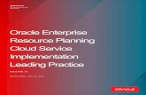 Oracle ERP Cloud Service Implementation Leading …...8 WHITE PAPER / Oracle Enterprise Resource Planning Cloud Service Implementation Leading Practice • Receive the environment