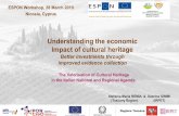 Understanding the economic Impact of cultural heritage Valorisation of Cultural... CULTURAL HERITAGE: