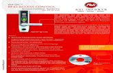 AVI-TEC™ RFID ACCESS CONTROL · AVI-TEC™ RFID ACCESS CONTROL Access Control Systems AVI-FP-ID-516 The fingerprint lock offers state-of-the-art single door management solution