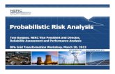 Tom Burgess, NERC Vice President and Director, Reliability ... Business/TechnologyInnovation... · Probabilistic Risk Analysis Tom Burgess, NERC Vice President and Director, Reliability
