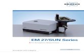 EM 27/SUN Series - WordPress.com · 2015-11-12 · Bruker Optics is the leading manufacturer and worldwide supplier of Fourier Transform Infrared, Near Infrared and Raman spectrometers