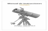 Manual de instrucciones...Manual de instrucciones Omegon® 150/750 EQ-4 Versión en español 1.2015 Rev A 2 El Omegon® 150/750 EQ -4 Le felicitamos por haber adquirido el nuevo telescopio
