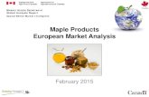 Maple Products - European Market Analysisagr.gc.ca › resources › prod › Internet-Internet › MISB-DGSIM › ...10% from 2009 to 2013. World exports of maple sugar and syrup