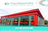 leyton super hub - Cyclepods Ltd › wp-content › uploads › ...The Leyton Super Hub was built as part of the Mini-Holland project under the London Borough of Waltham Forest Council.