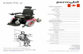 K300 PS Jr - Permobilpermobilus.com › ... › uploads › 2019 › 10 › CAN-K300-PS-Jr.pdf · K300 PS Jr CANADIAN MSRP PRICE LIST Chair Model and Colors Part Number Description