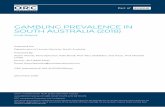 GAMBLING PREVALENCE IN SOUTH AUSTRALIA (2018) · 2019-04-18 · GAMBLING PREVALENCE IN SOUTH AUSTRALIA (2018) Final Report Prepared For: Department of Human Services, South Australia