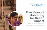Five Years of Mobilizing for Health Impacthealthenabled.org/wordpress/.../09/mHealth-Alliance...The mHealth Alliance leverages the game-changing potential of mobile technology in pursuit
