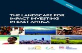 THE LANDSCAPE FOR IMPACT INVESTING IN EAST AFRICA · 4 • THE LANDSCAPE FOR IMPACT INVESTING IN EAST AFRICA Gross Domestic Product GDP growth in Eritrea has been irregular over the
