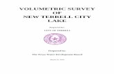 VOLUMETRIC SURVEY OF NEW TERRELL CITY LAKE · 2003-05-29 · Terrell authorizing the construction of a dam and reservoir and the right to impound 8,300 acre-feet of water. The city