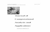 Journal of Computational Analysis and Applications › images › JOCAAA-VOL-26-2019-ISSUE-8.pdf · Journal of Computational Analysis and Applications. Francesco Altomare . Dipartimento
