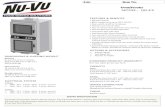 Oven/Proofer MODEL: QB€¦ · Oven/Proofer MODEL: QB-4/8 FEATURES & ENEFITS • Manual ontrols ... 32 1/4”W X 37”D X 77 7/16”H (819 mm X 940 mm X 1967 mm) 650 lb (295 kg) (Oven