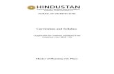 Curriculum and Syllabus - HITS · Sources of demographic data in India, Settlement type, growth pattern and structure: urban settlement analysis, Concentration: spatial, vertical