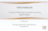 WORLD RABIES DAY - Food and Agriculture Organization · Impact of World Rabies Day •World Rabies Day is an opportunity to celebrate successes so far, build support for existing