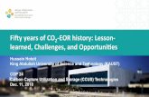 Fiy years of CO 2-EOR history: Lesson- learned, Challenges, and … › wp-content › uploads › 2018 › 12 › Hussein_Hoteit_COP... · 16 CO 2-EOR lesson-learned Potenal Boost