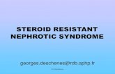 STEROID RESISTANT NEPHROTIC SYNDROMEipna-online.org › Media › Junior Classes › 2015 - 2nd... · NEPHROTIC SYNDROME georges.deschenes@rdb.aphp.fr G.Deschenes . THE WEIGHT OF
