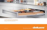 STANDARD - ashlycw.comashlycw.com/docs/Blum Standard Drawer Slides.pdf · The STANDARD drawer runner series is the runner of choice when performance, function and durability are desired.