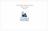 The Institute of Internal Auditors Detroit Chapter Presents › detroit › Documents › Leveraging... · 2020-03-19 · • SP 800-150 - Guide to Cyber Threat Information Sharing