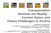Transportation Biofuels are Reality Current Status and ...€¦ · Transportation Biofuels are Reality – Current Status and Future Challenges in Austria Gerfried Jungmeier L. Canella,