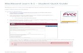 Blackboard Learn 9.1 Student Quick Guide · Blackboard Learn 9.1 is the Course Management System used by all VCCS colleges. Login Information for Students To access to Blackboard: