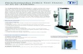 Programmable Force Test Stand 35-05-01 (ESM300) › pdf › 35-05-programmable-force-t… · Programmable Force Test Stand 35-05-01 (ESM300) The Programmable Force Test Stand is a