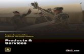 Products & Services - U.S. Army PEO EIS · logistics, medical, finance, personnel, training and enterprise services. From logisticians managing the Army’s depots, to medics transmitting