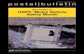 Front Cover - USPS...Cover Story postal bulletin 22430 (12-10-15) 3 Cover Story December is USPS Motor Vehicle Safety Month Someone dies in a motor vehicle crash every twelve minutes,