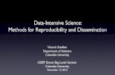 Data-Intensive Science: Methods for Reproducibility and ... › ~julia › courses › CS6898 › IGERT... · • quantitative revolution in social science due to abundance of social