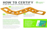 HOW TO CERTIFY - SFI Program · new certificate with SFI. STEP 3 - USE THE SFI LABEL: SFI will provide you with the necessary artwork to use the SFI promotional and on-product labels