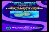 Clinical Practice Based Cancer Therapy in Ayurveda in ...nia.nic.in › pdf › national-workshop-on-cancer-pdf-file-1.pdf · practice based cancer therapy in Ayurveda in current
