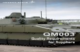 Quality Requirements for Suppliers iss4€¦ · QM003 Quality Requirements for Suppliers Issue 4 is a non-classified Lockheed Martin UK Ampthill Ltd publication. ... - Form F0189