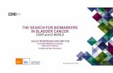 THE SEARCH FOR BIOMARKERS IN BLADDER CANCER€¦ · THE SEARCH FOR BIOMARKERS IN BLADDER CANCER CDDP and IO WORLD ALEJO RODRÍGUEZ-VIDA MD PhD Consultant Medical Oncologist Associate