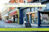 BARRIE – A Place to Start a Food Business › Doing Business › Business-Development › pro… · barrie - a place to start a food business | 3 the following are a few of the