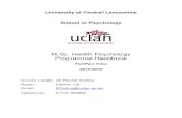 M.Sc. Health Psychology Programme Handbook › ... › sh_msc_health_psychology.pdf · 2015-08-12 · The MSc Health Psychology course team would like to extend a warm welcome to