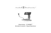 Series 1500 Intercom Systems - Audio Authority...Audio Authority Series 1500 Installation Manual 7 HANDSET MICROPHONE SPEAKER CALL BUTTON TRAFFIC SENSE BLOWER COMMON POWER + – …
