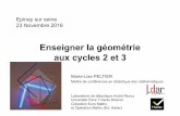 Enseigner la géométrie aux cycles 2 et 3ien-epinay.circo.ac-creteil.fr/IMG/pdf/ml_peltier_ge-ome-trie_c2_c3_e... · En guise d’introduction… Apprendre en résolvant des problèmes.