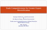 Trade Competitiveness for Greater Export Diversification · Presentation Outline 2 Opportunity, context and emerging questions Operationalizing the DTIS: Critical Reforms Rationalizing