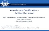 Aerodrome Certification - Setting the scene AD Seminar-Works… · Aerodrome Certification - Setting the scene Avner Shilo, Technical Officer Airport Operations and Infrastructure