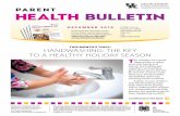 HANDWASHING: THE KEY TO A HEALTHY HOLIDAY SEASON › files › 1219-health-bulletin-parent-ar.pdf · 4. Rinse and dry well with a clean towel. Tips for handwashing success • Lead