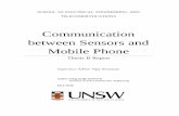 Communication between Sensors and Mobile Phonevijay/research/pollution/reports/JJReport.pdf · Thesis title: Communication between Sensors and Mobile Phone Topic number: VR36 Student
