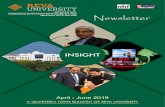 INSIGHT - REVA UniversityINSIGHT. CONTENTS Newsletter Volume : 02 April - June 2019 02 ... • Site Visit to Aditya Developers • Summer Internship • Visit to The Hindu Publishing