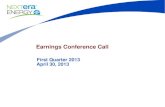Earnings Conference Call - NextEra Energy › ... › 2013 › q1 › 1q-2013-slides-final… · These earnings expectations should be read in conjunction with NextEra Energy’s