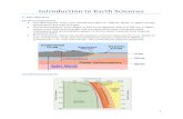 Introduction to Earth Sciences - WordPress.com · 01/08/2018  · Introduction to Earth Sciences 1. Introduction Earth's Composition The Mesosphere: From core-mantle boundary to ~350