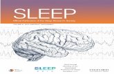 SLEEP · 2019-01-08 · SLEEP JOURNAL OF SLEEP AND SLEEP DISORDERS RESEARCH Volume 41 Supplement 1 | April 20, 2018 | Pages 1–475 Official publication of the Sleep Research Socitety.