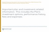 Important plan and investment-related information. This ... › assets › 184586 › final_combined... · investment options, performance history, fees and expenses. *Section 404(a)